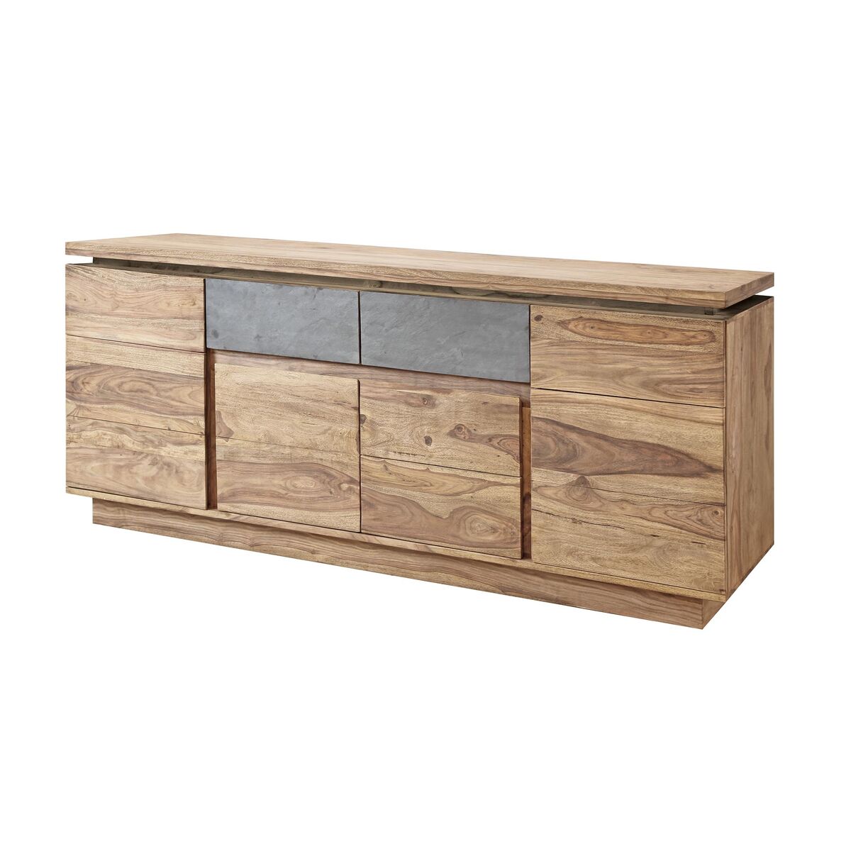 Skänk DKD Home Decor Grå Naturell Trä 175 x 45 x 72 cm