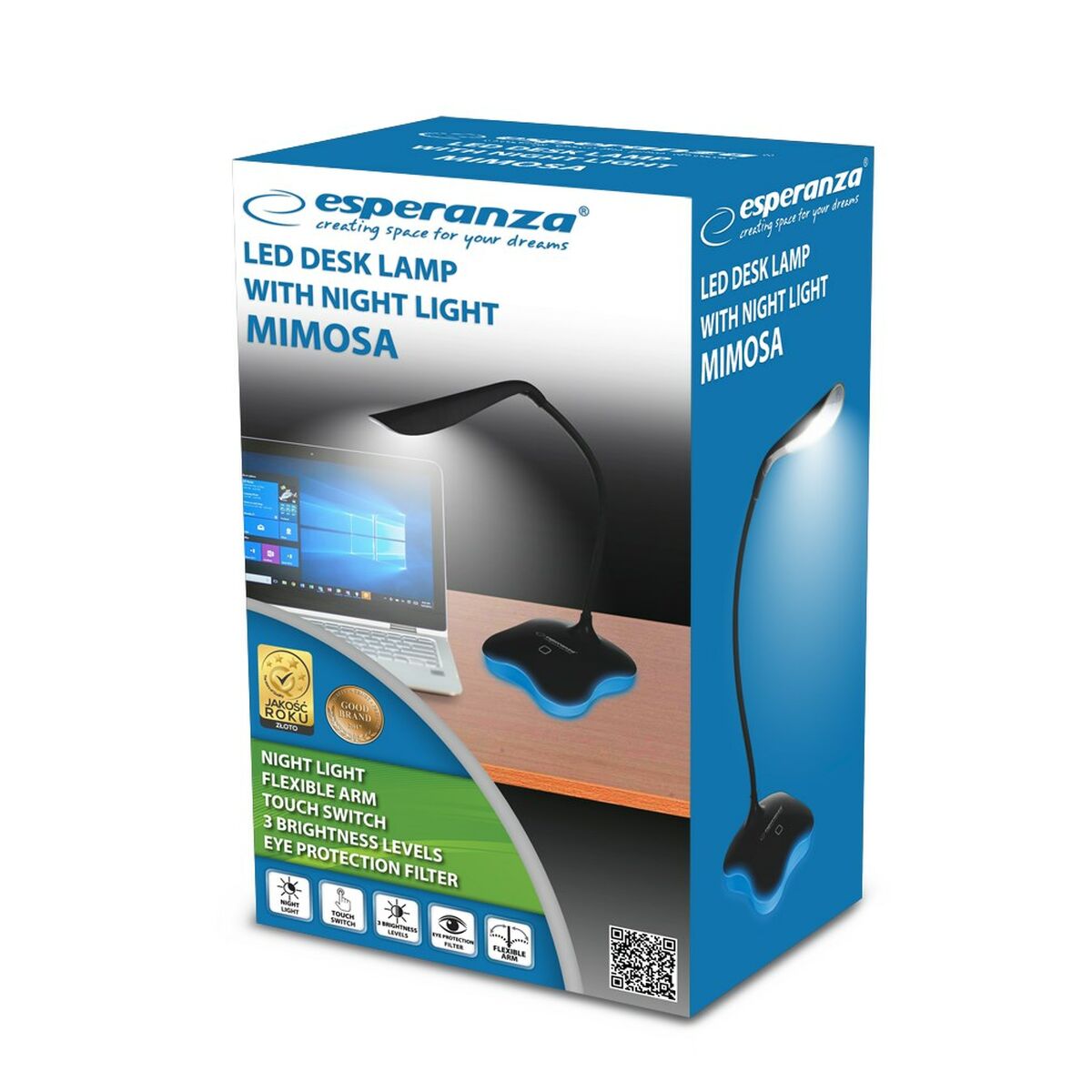 Skrivbordslampa Esperanza ELD105K Grön 80 polypropen Plast - 2