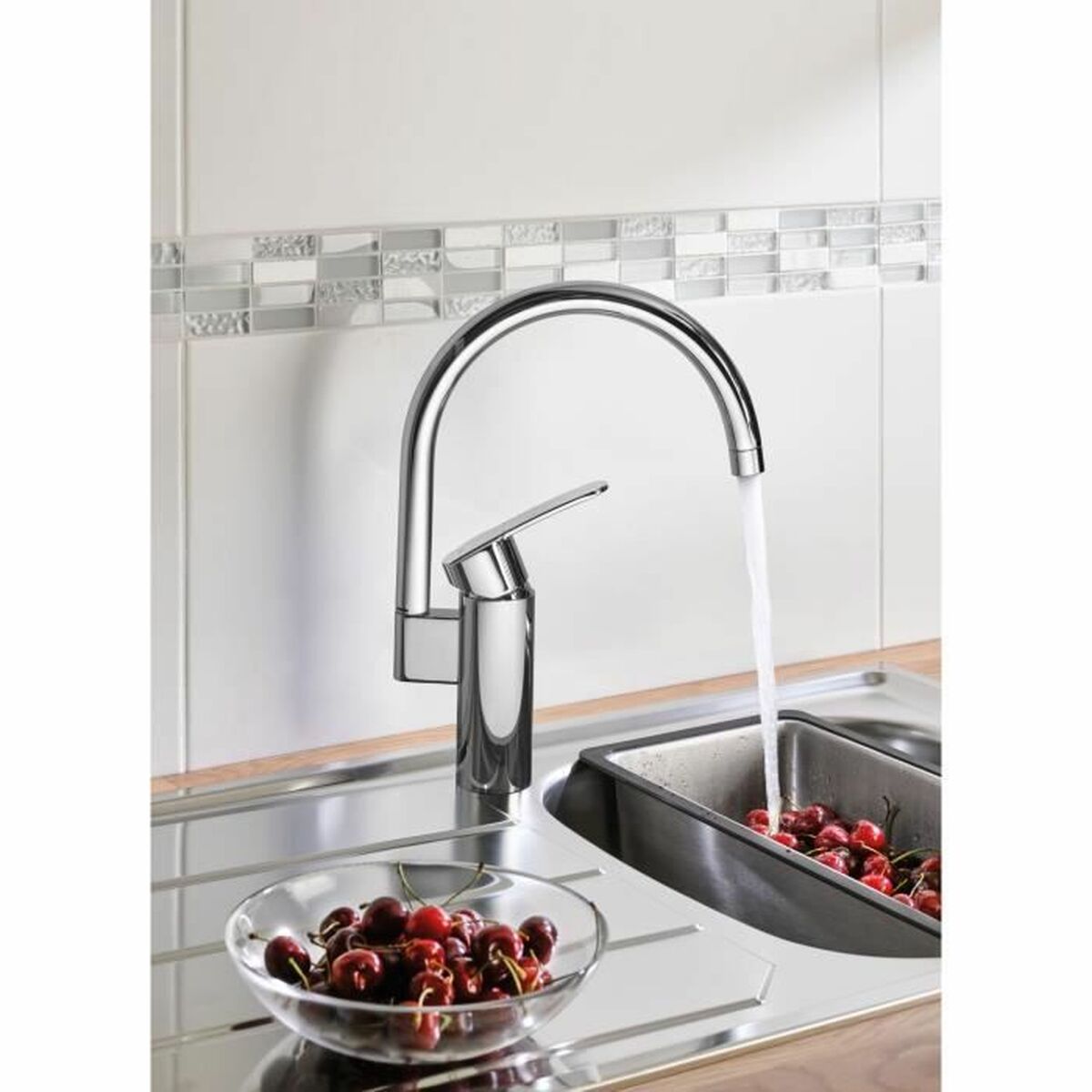 Kitchen Tap Grohe Wave Cosmopolitan - 32449001 C-formad Metall - 2