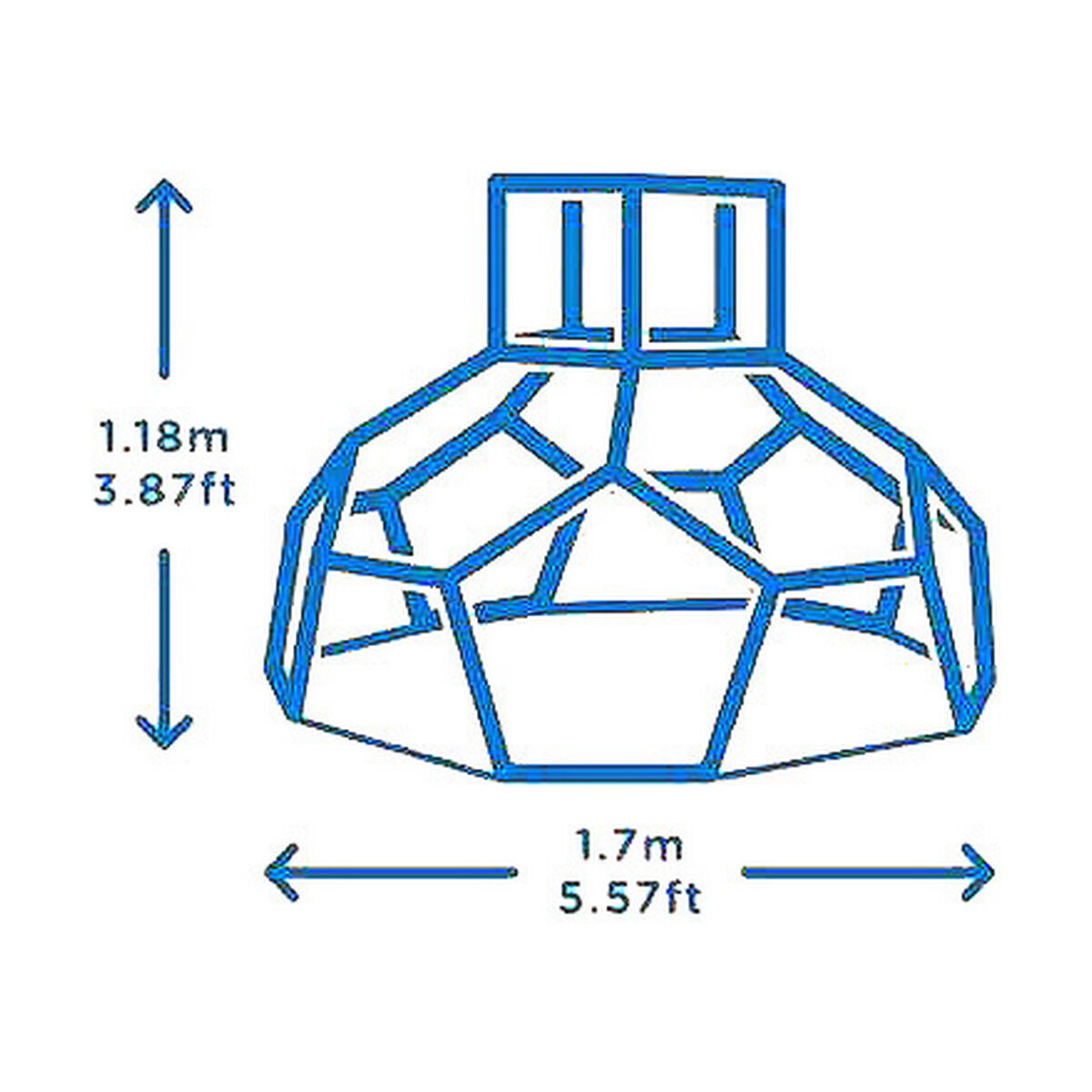 Lekplats Dome Climber (118 x 170 x 170 cm) - 5