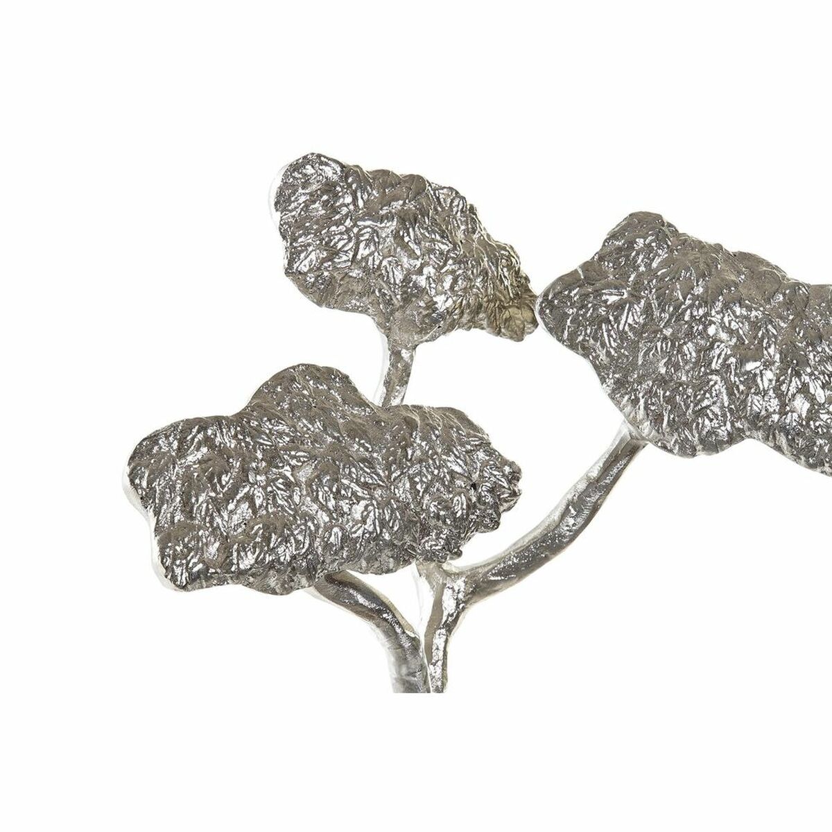 Prydnadsfigur DKD Home Decor Stock Silvrig Träd Brun Aluminium Kolonial Mangoträ (26 x 11 x 51 cm) - 6