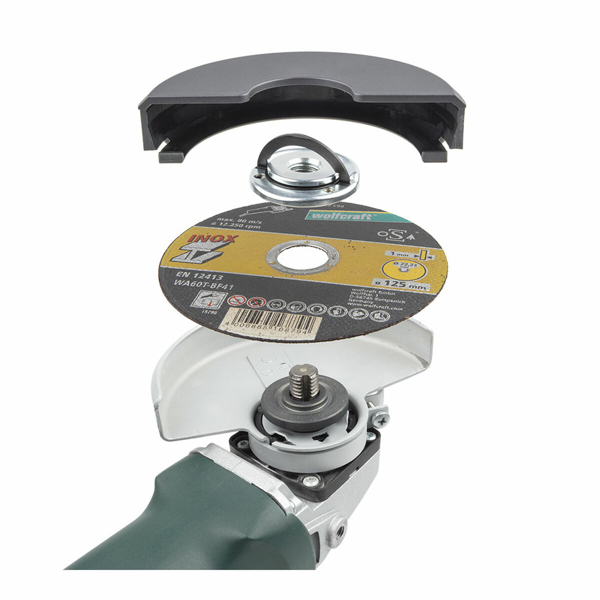 Snabbfäste mutter för vinkelslip Wolfcraft 2463000 Ø 45 mm M14 - 6