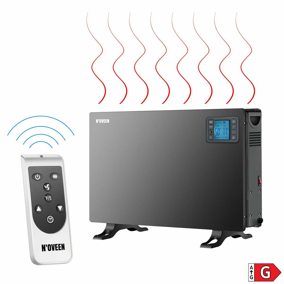 Värmeelement N'oveen CH7100 Svart 2000 W - 5