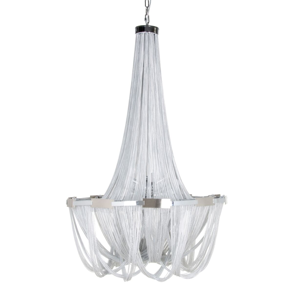 Taklampa 80 x 80 x 120 cm Metall Silver