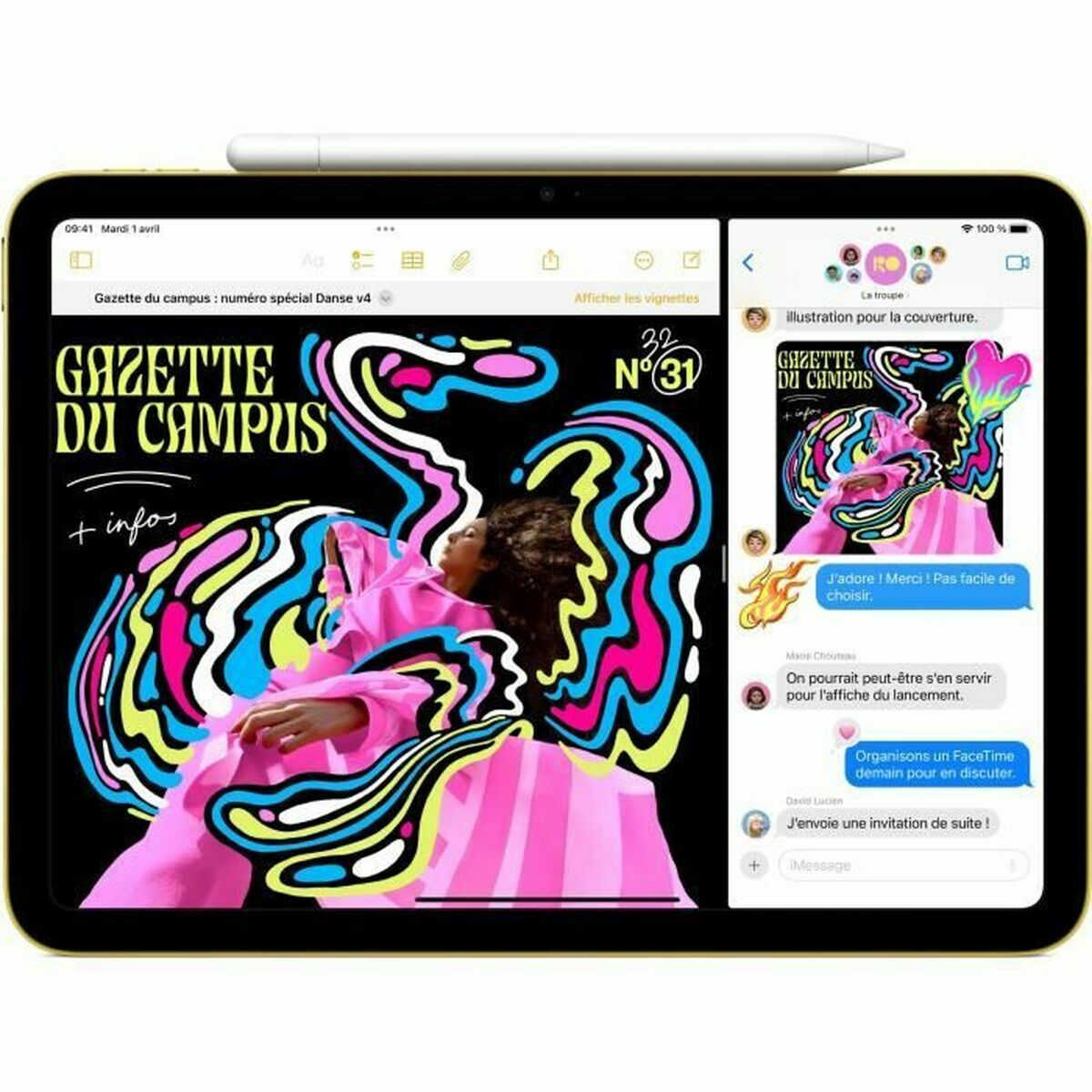 Läsplatta Apple Ipad 11 11" 128 GB Gul - 4