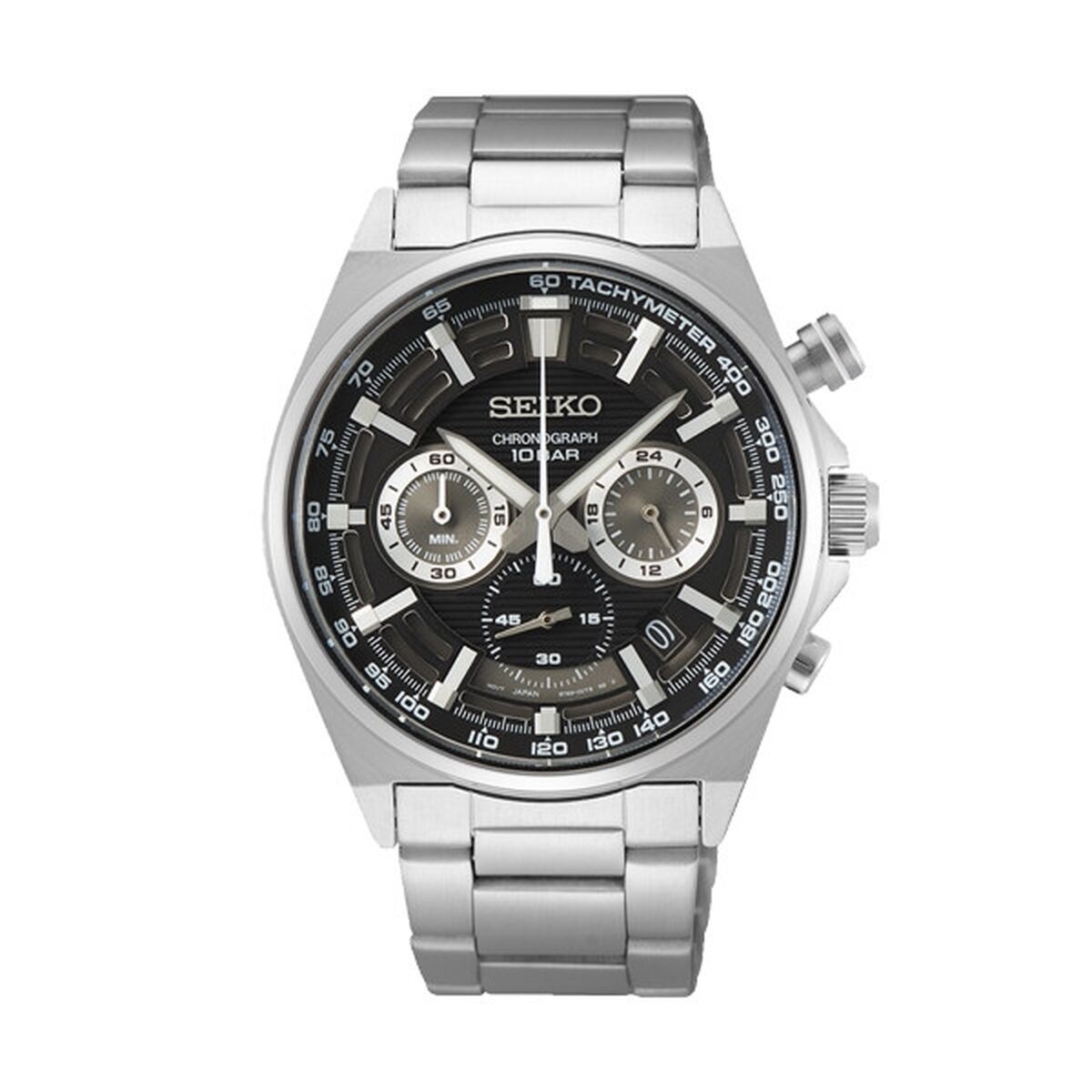 Herrklocka Seiko SSB397P1 Svart Silvrig