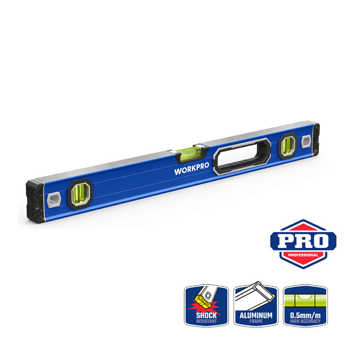 Vattenpass Workpro Aluminium 60 cm Magnetic - 10