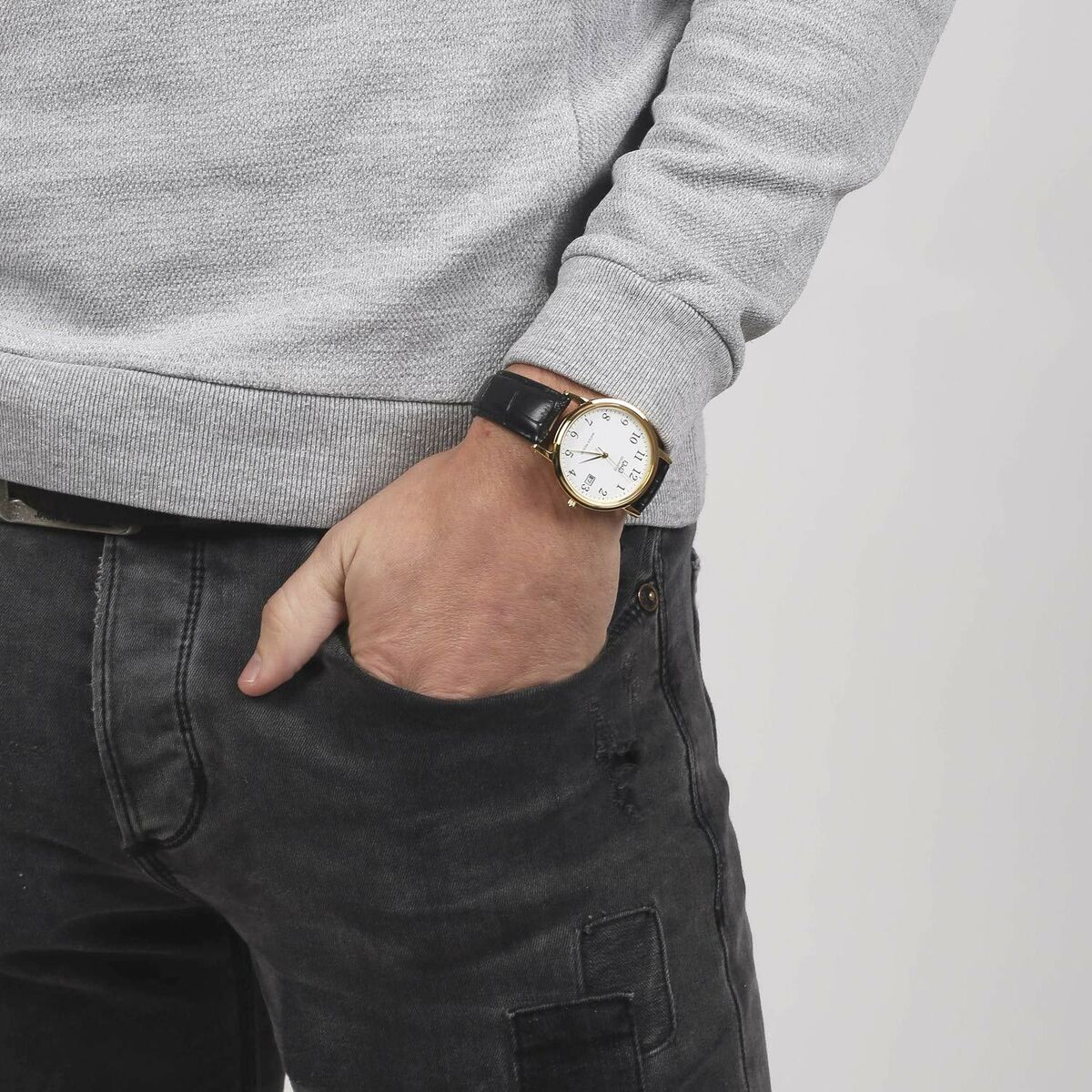 Herrklocka Q&Q BL02J104J (Ø 40 mm) - 2