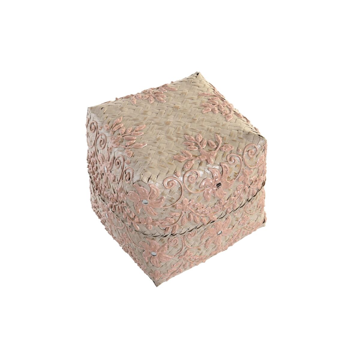 Uppsättning med Dekorativa Lådor DKD Home Decor Multicolour Bambu Boho (3 Delar) - 3