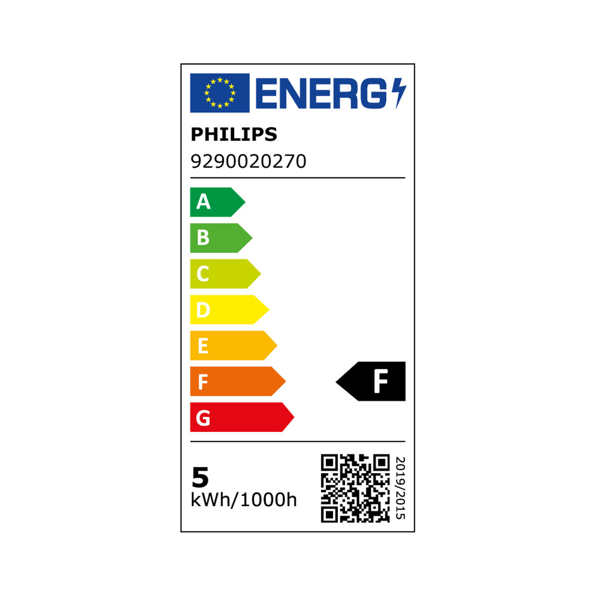 LED-lampa Philips Ljus Vit F 40 W 4,3 W E14 470 lm 3,5 x 9,7 cm (4000 K) - 5