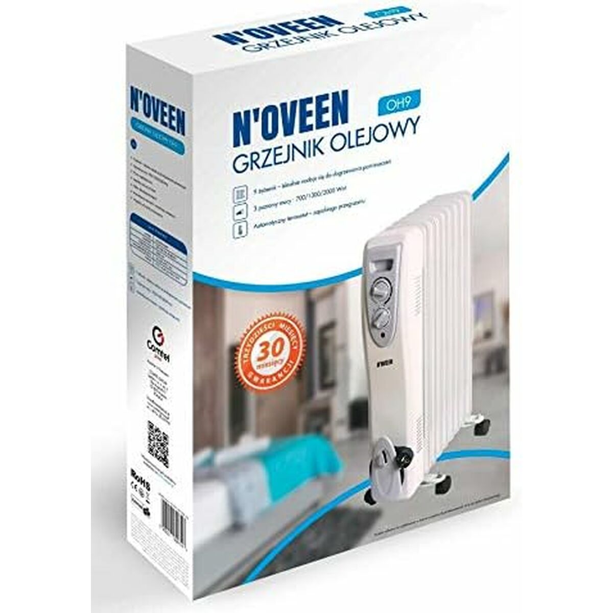 Värmeelement N'oveen OH9 Vit 2000 W - 2