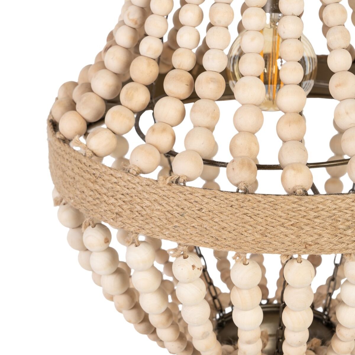 Taklampa Naturell 220-240 V 40 x 40 x 62 cm - 10