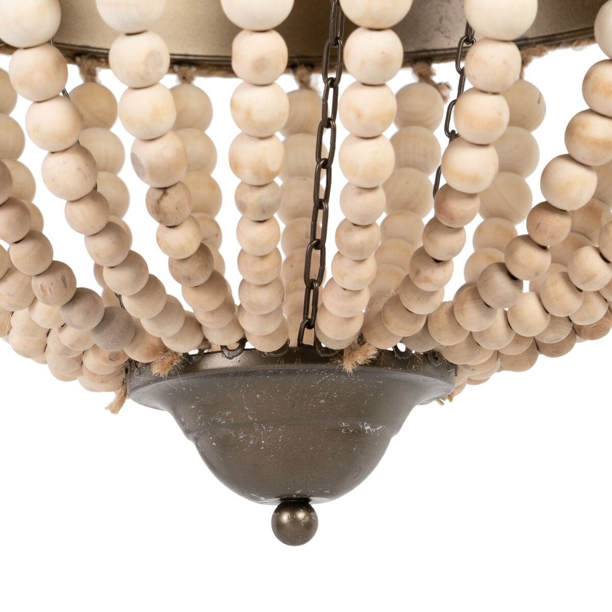 Taklampa Naturell 220-240 V 40 x 40 x 62 cm - 5