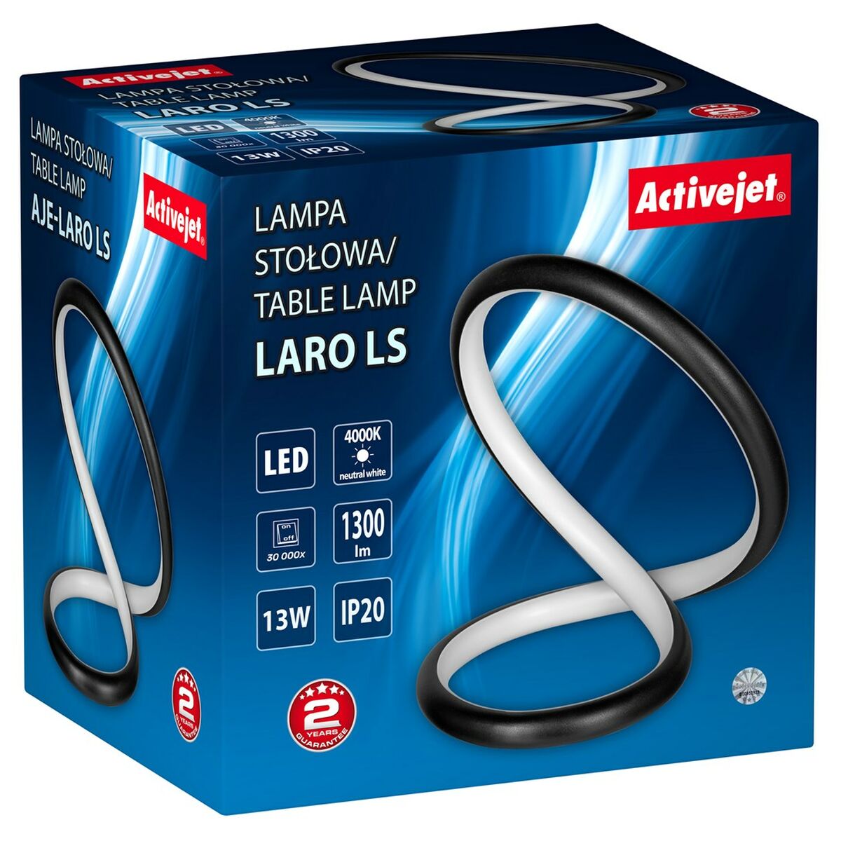 Bordslampa Activejet AJE-LARO LS Svart - 6