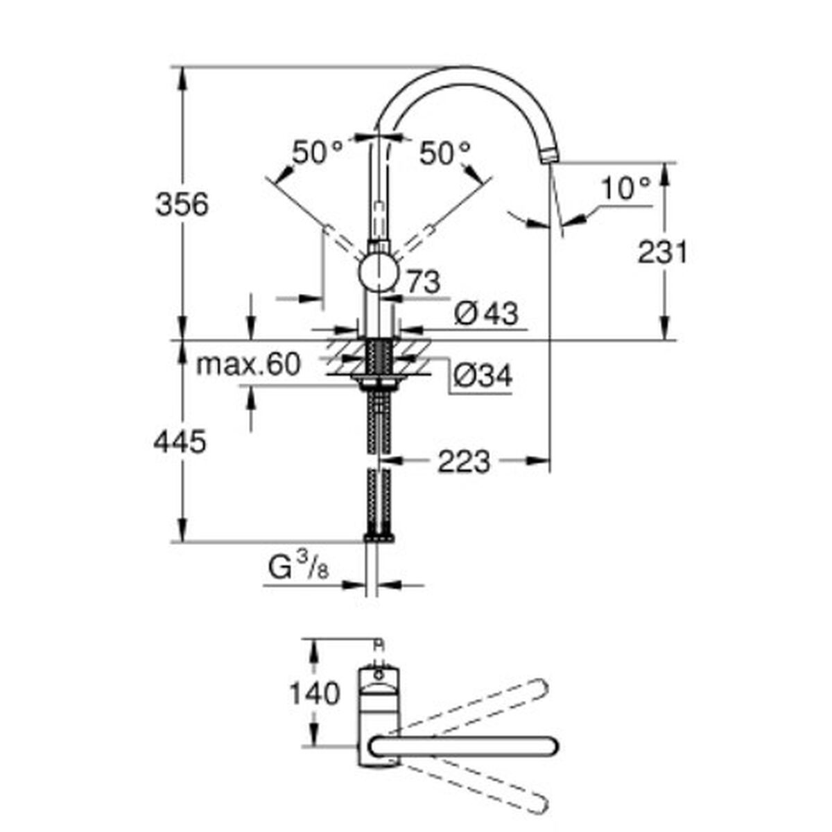 Blandare Grohe 32917AL0 - 3