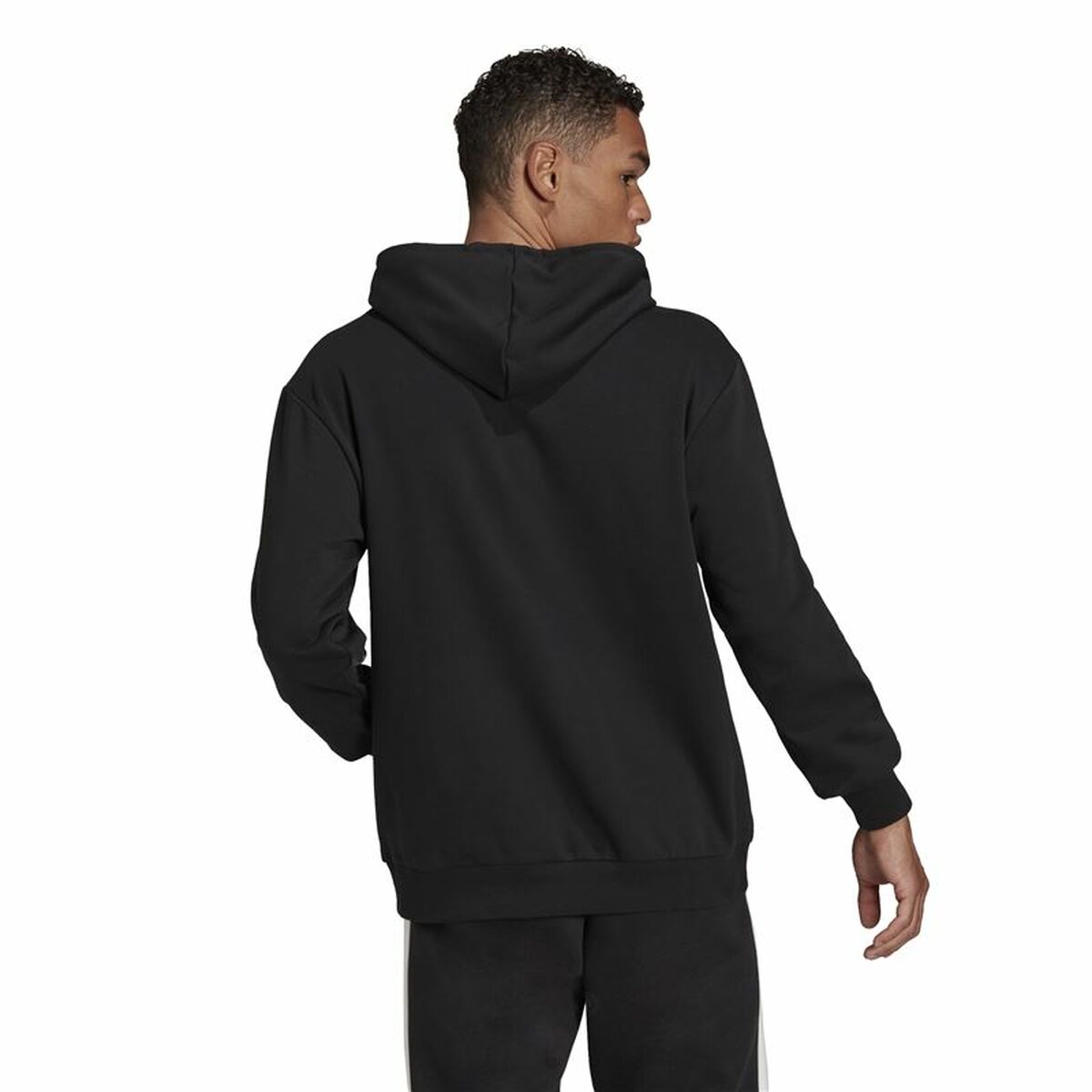Tröja med huva Herr Adidas Essentials Feelcomfy Svart - 3