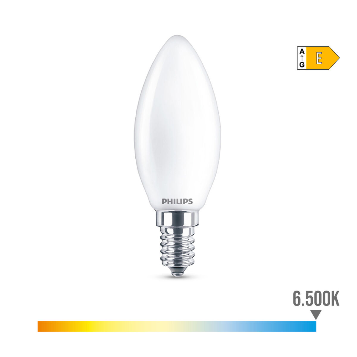 LED-lampa Philips Ljus E 6,5 W E14 806 lm 3,5 x 9,7 cm (6500 K) - 6