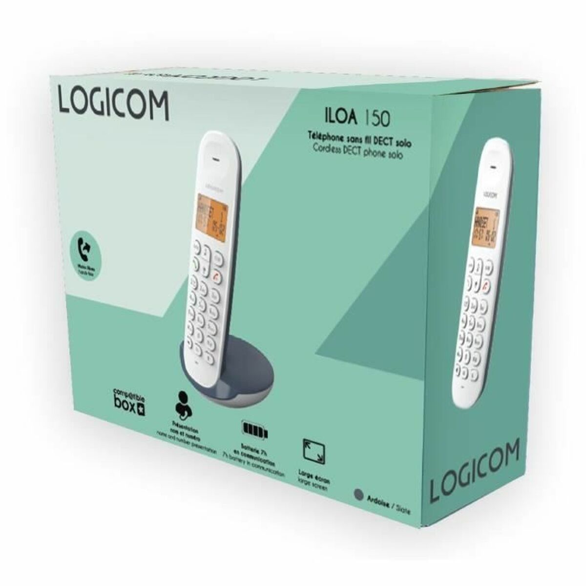 Markkabeltelefon Logicom DECT ILOA 150 SOLO Skiffer - 2