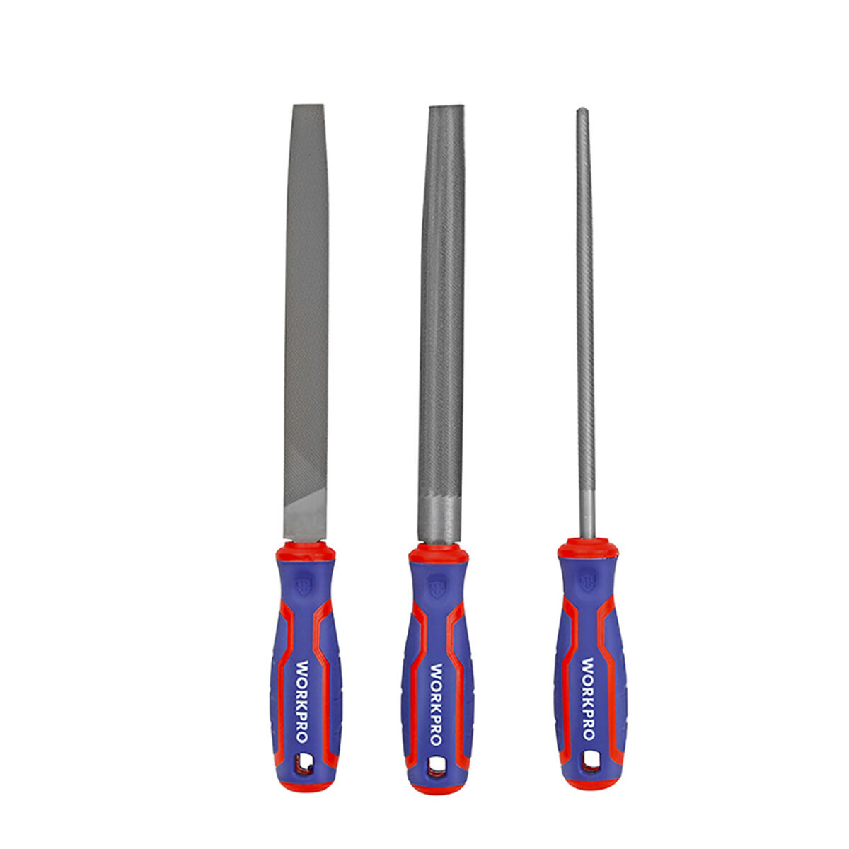 Filuppsättning Workpro 8" 3 Delar