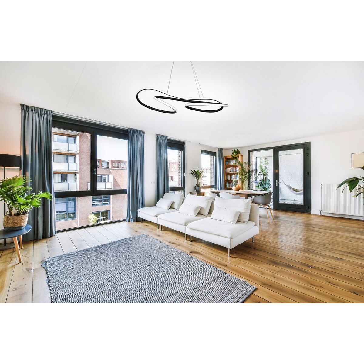 Taklampa Activejet AJE-LARO LW Vit Svart 64 w 7800 Lm - 4