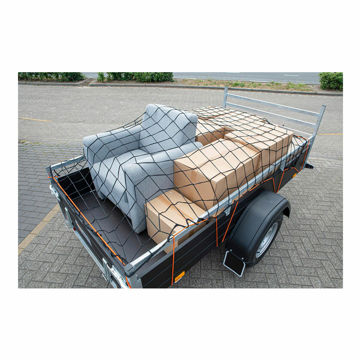 Bogseringsnät Black & Decker 1,6 x 2,5 m Svart Plast - 4