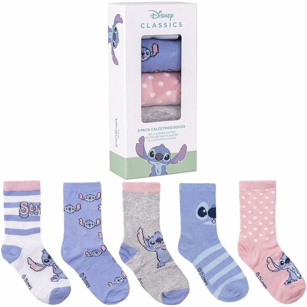 Strumpor Stitch 31-34 5 Delar