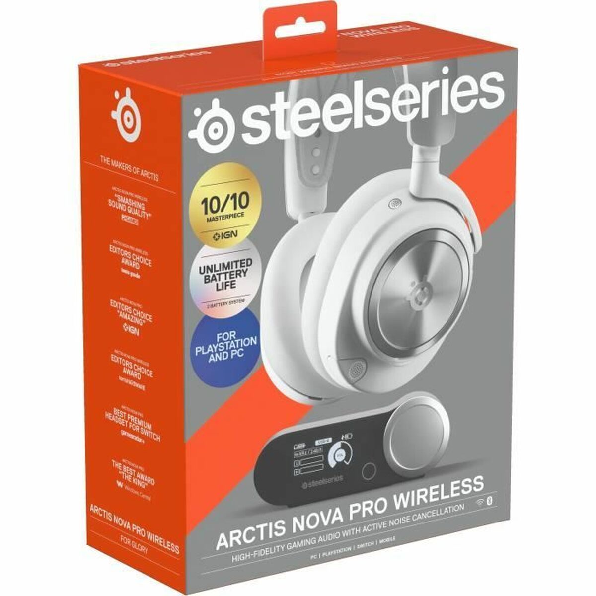 Hörlurar SteelSeries Arctis Nova Pro Vit - 2
