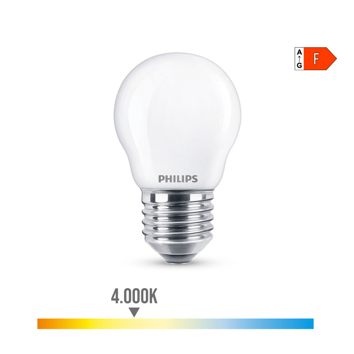 LED-lampa Philips Vit F 40 W 4,3 W E27 470 lm 4,5 x 7,8 cm (4000 K) - 8
