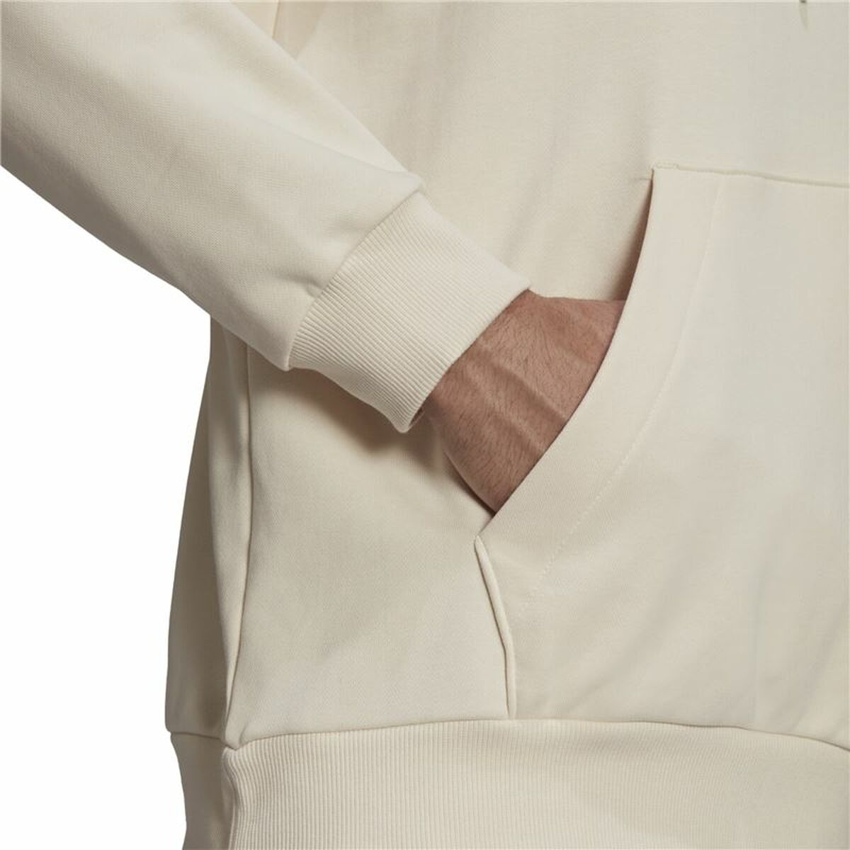 Tröja med huva Herr Adidas Essentials Feelcomfy Beige - 6