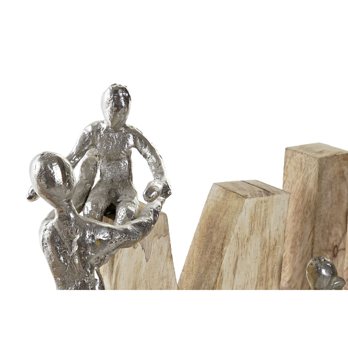 Prydnadsfigur DKD Home Decor Brun Aluminium Mangoträ (55 x 7,5 x 21 cm) - 2