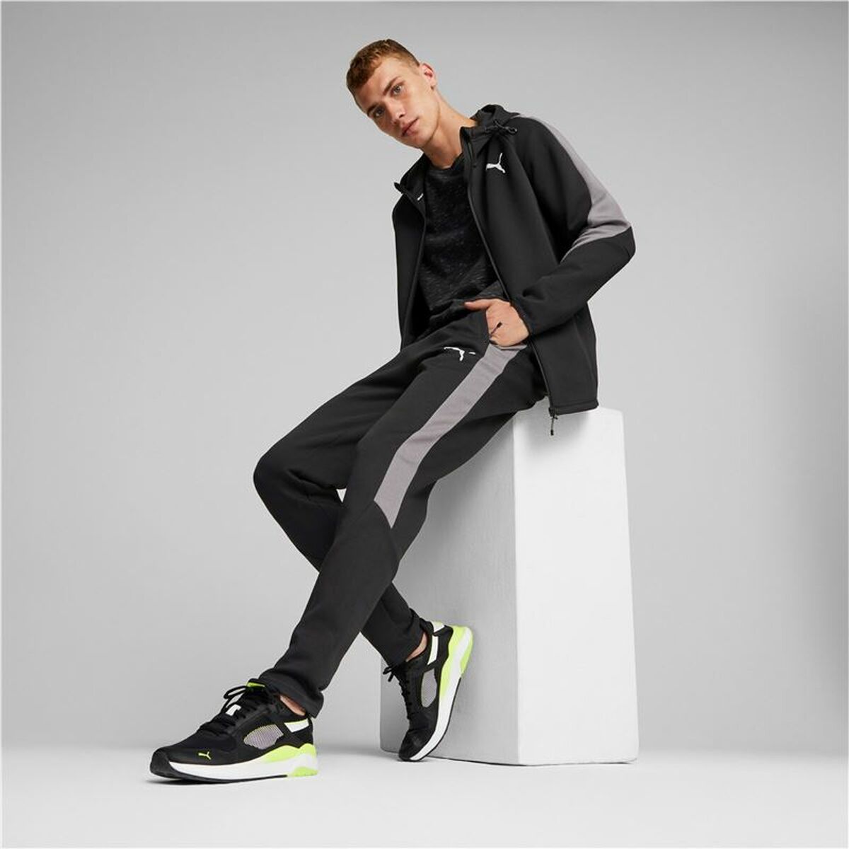 Långa träningsbyxor Puma Evostripe Svart - 6