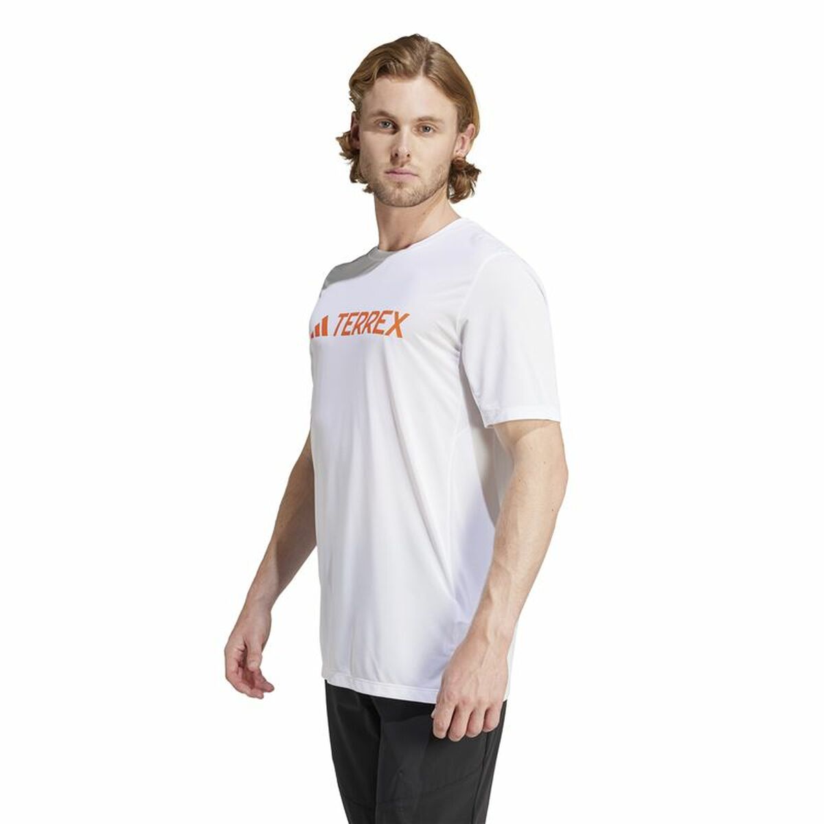 T-shirt med kortärm Herr Adidas Mt Log Tech Vit - 2