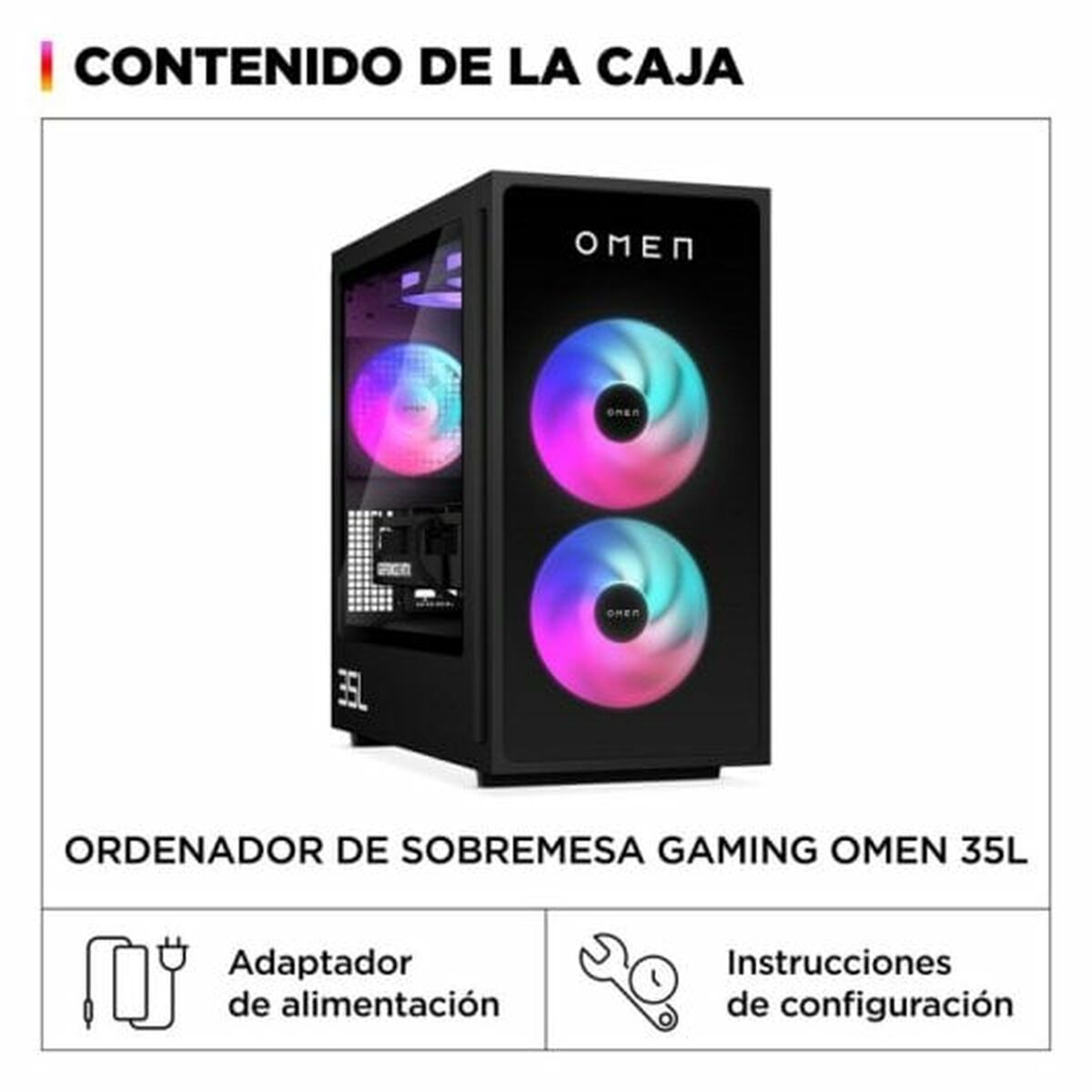 Bordsdator HP OMEN 35L GT16-0000ns Intel Core i5-14400F 16 GB RAM 1 TB SSD Nvidia Geforce RTX 4060 - 7