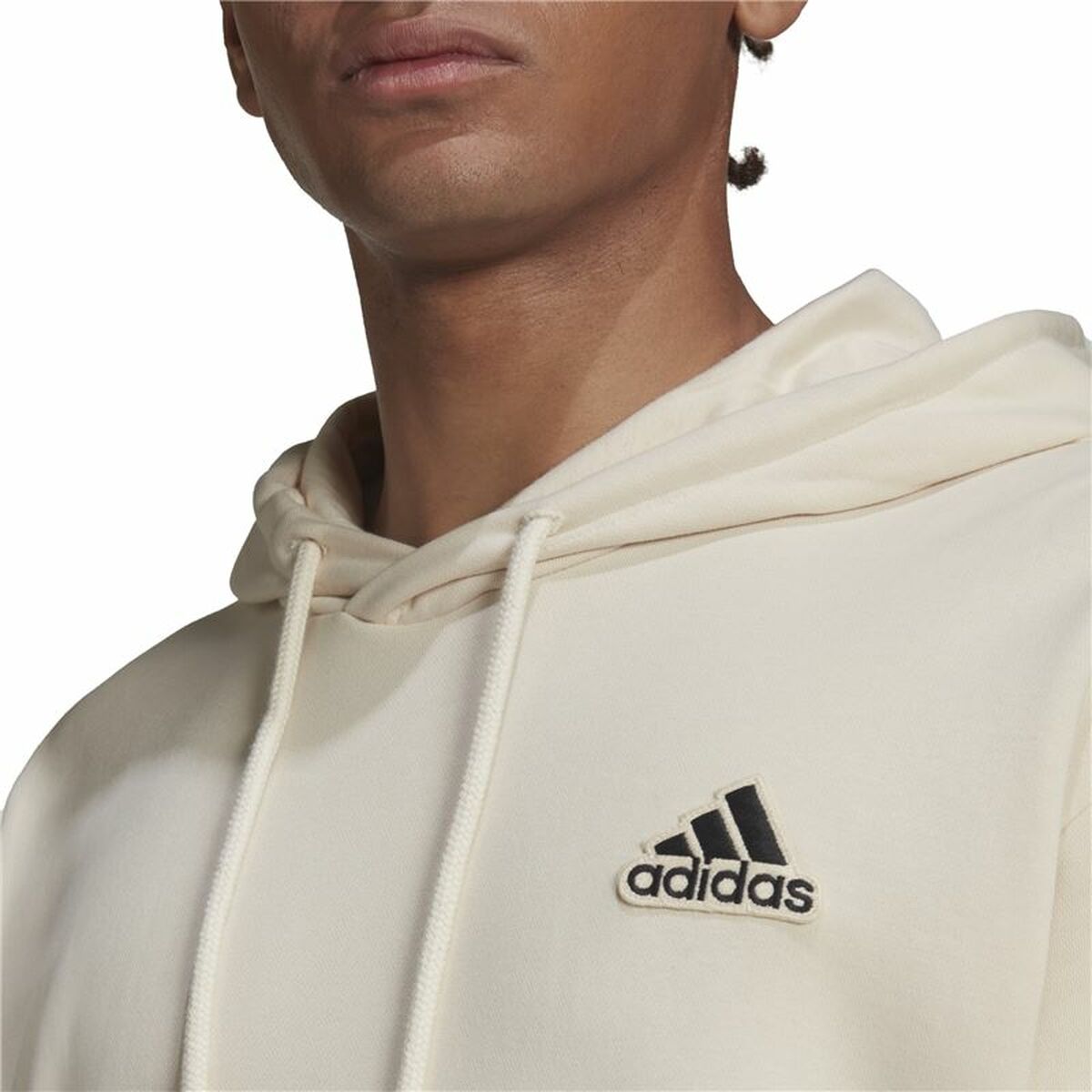 Tröja med huva Herr Adidas Essentials Feelcomfy Beige - 5