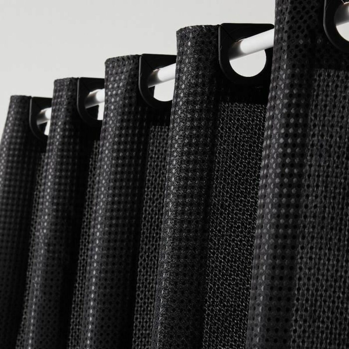 Duschdraperi TODAY Svart Polyester 180 x 200 cm (12 antal) - 2