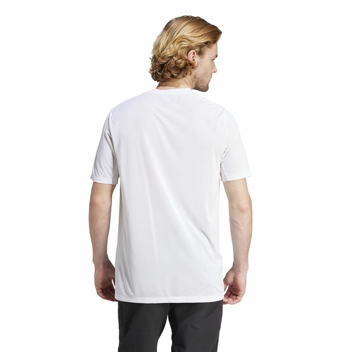 T-shirt med kortärm Herr Adidas Mt Log Tech Vit - 3