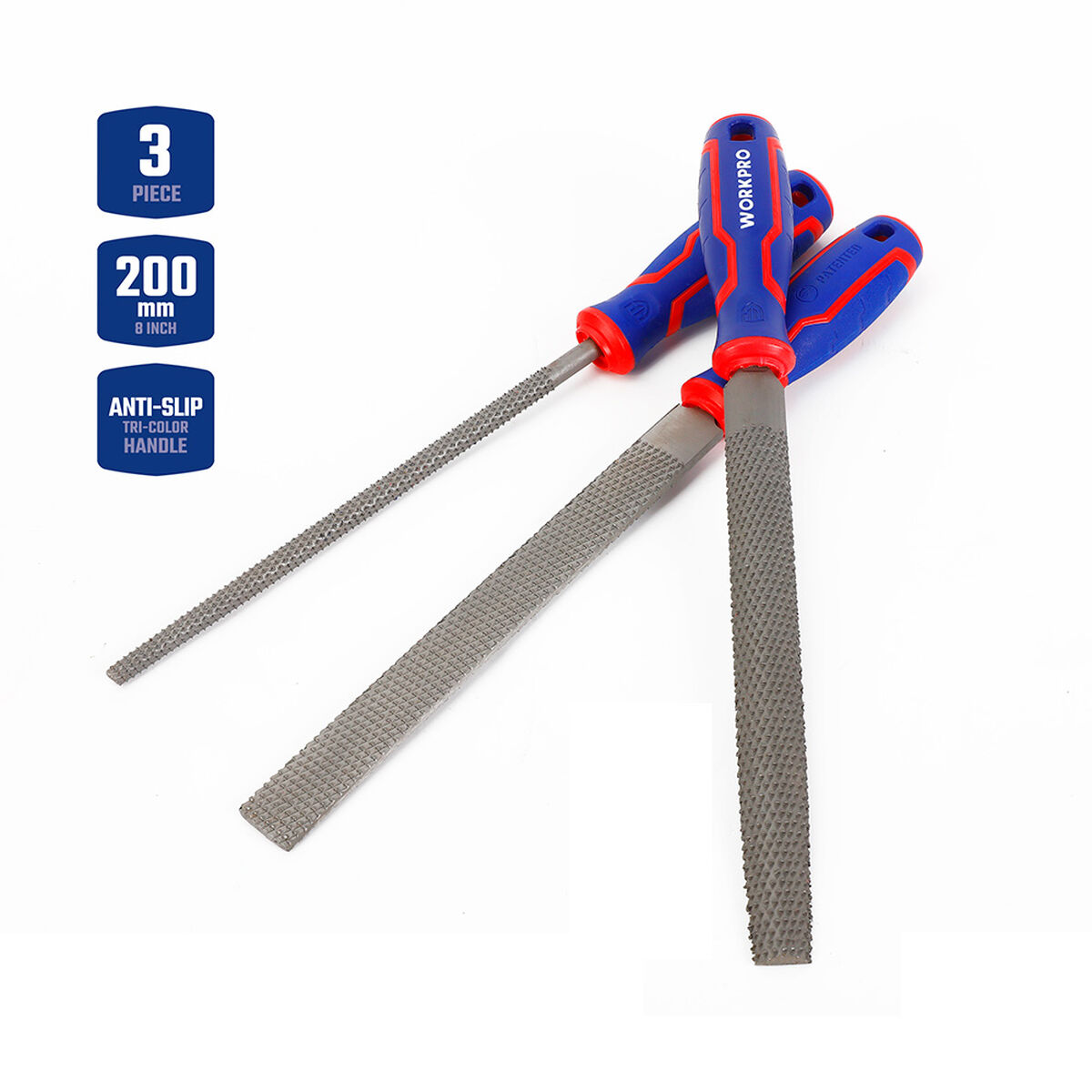 Raspset Workpro 20 cm 3 Delar - 9