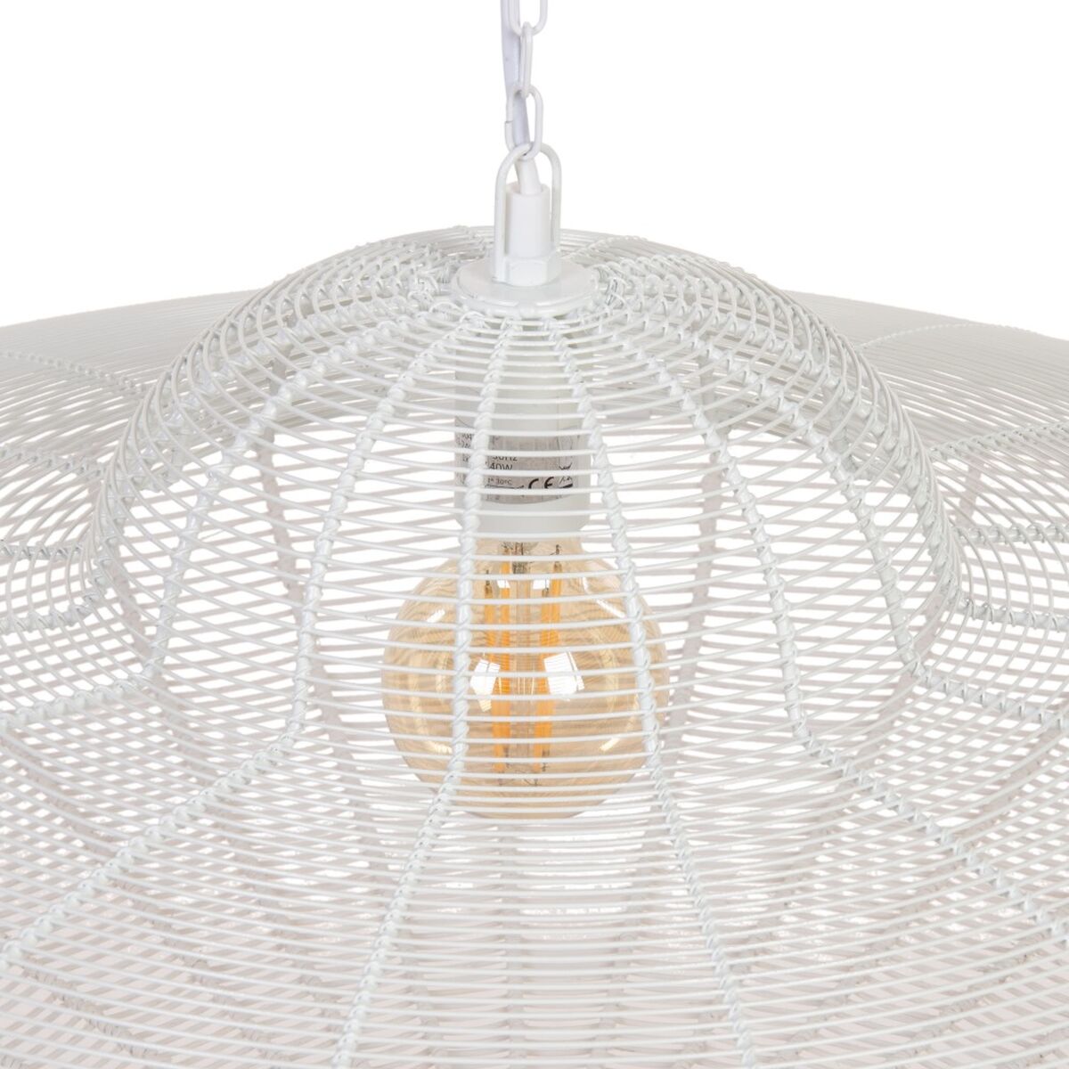 Taklampa Metall Vit 80 x 80 cm - 4