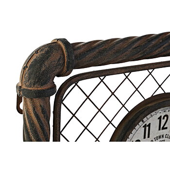 Väggklocka Home ESPRIT Mörkgrå polypropen Järn 93 x 5 x 42 cm