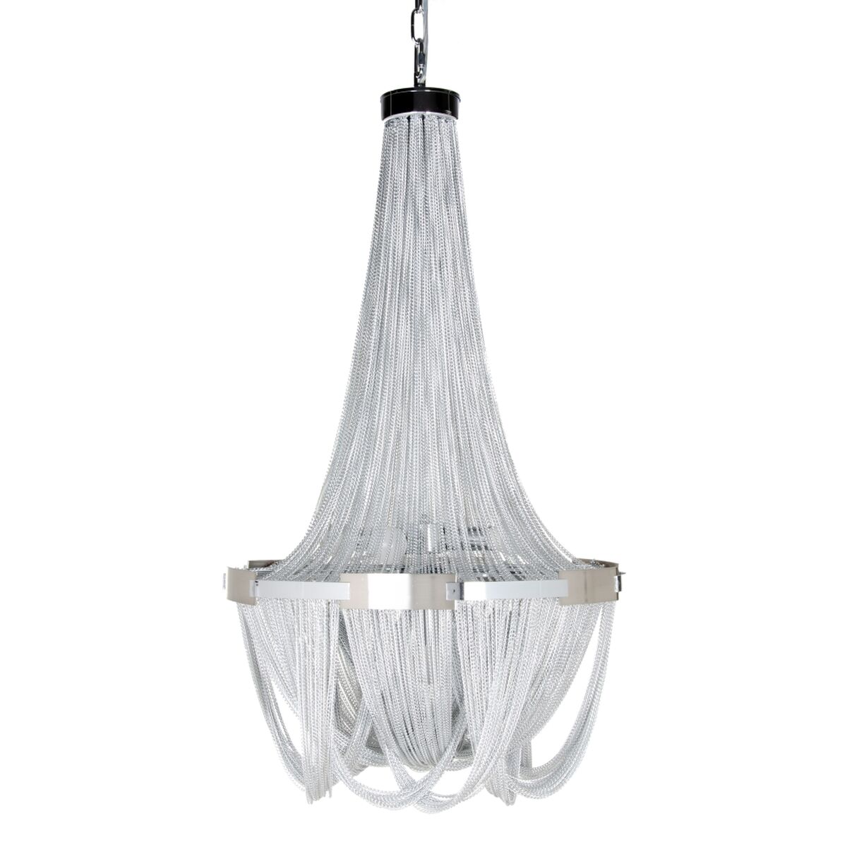 Taklampa 50 x 50 x 90 cm Metall Silver