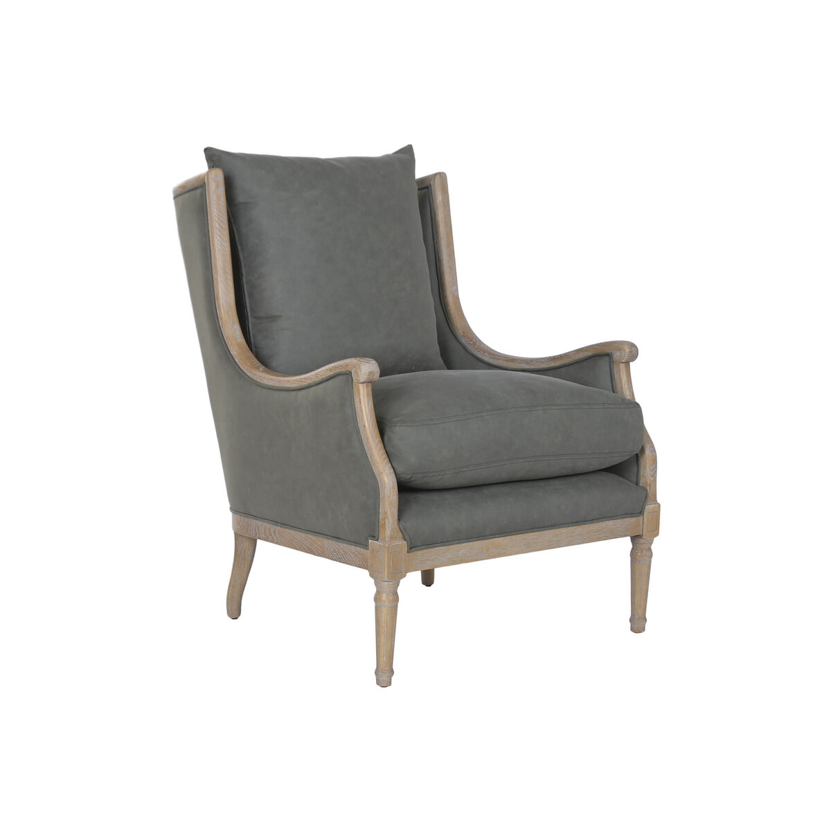 Fåtölj Home ESPRIT Brun Grön Polyester Aske 74,5 X 85 X 98 CM