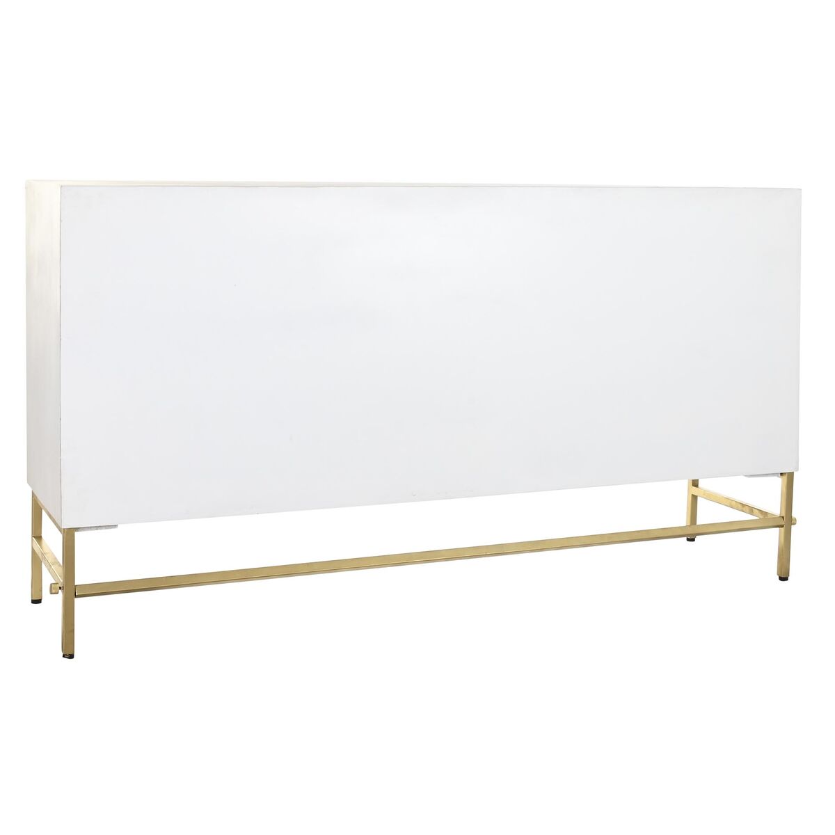 Skänk DKD Home Decor Vit Mässing Mangoträ 157 x 43 x 84 cm 153 x 43 x 84 cm Romb - 2