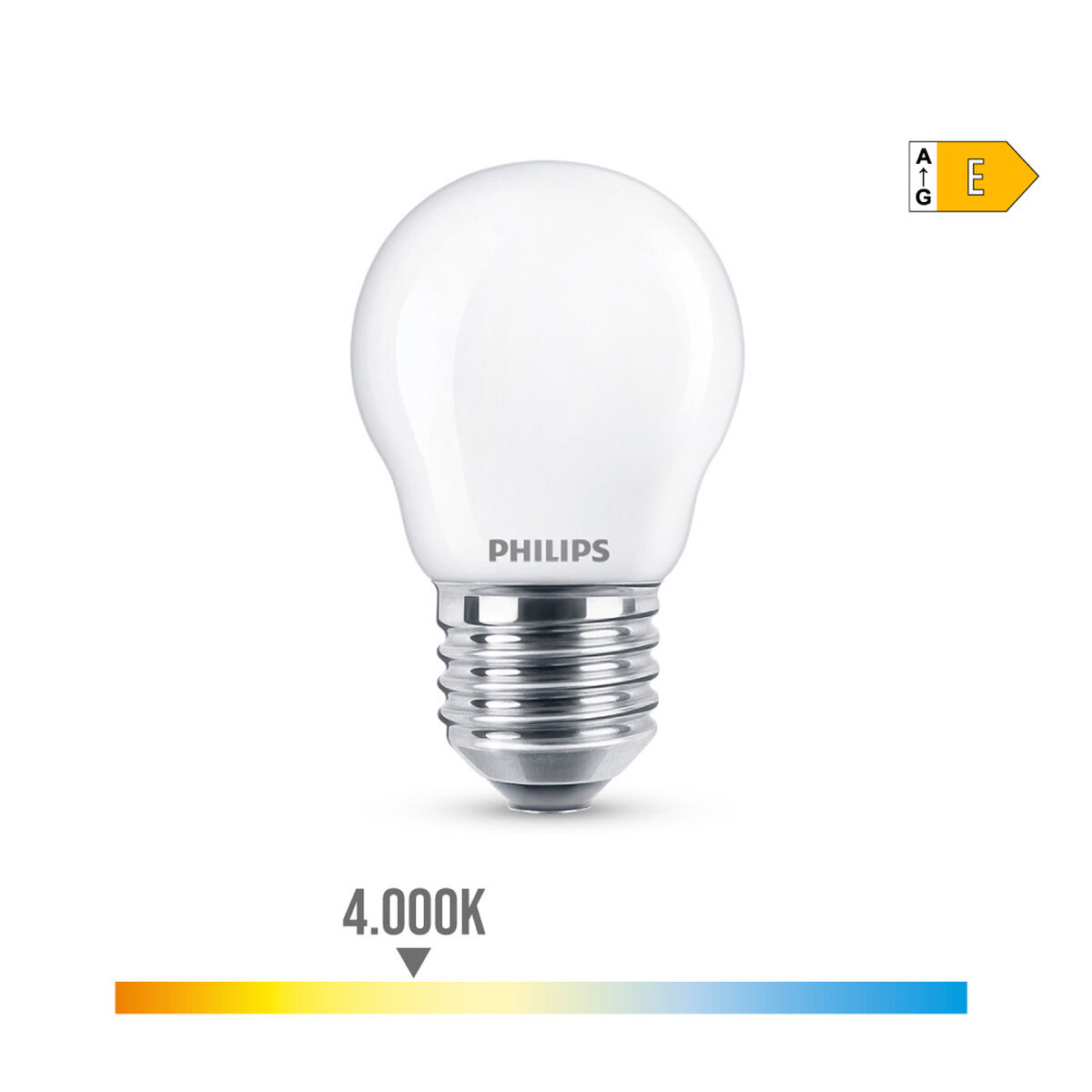 LED-lampa Philips Sfärisk E 6,5 W E27 806 lm 4,5 x 7,8 cm (4000 K) - 7