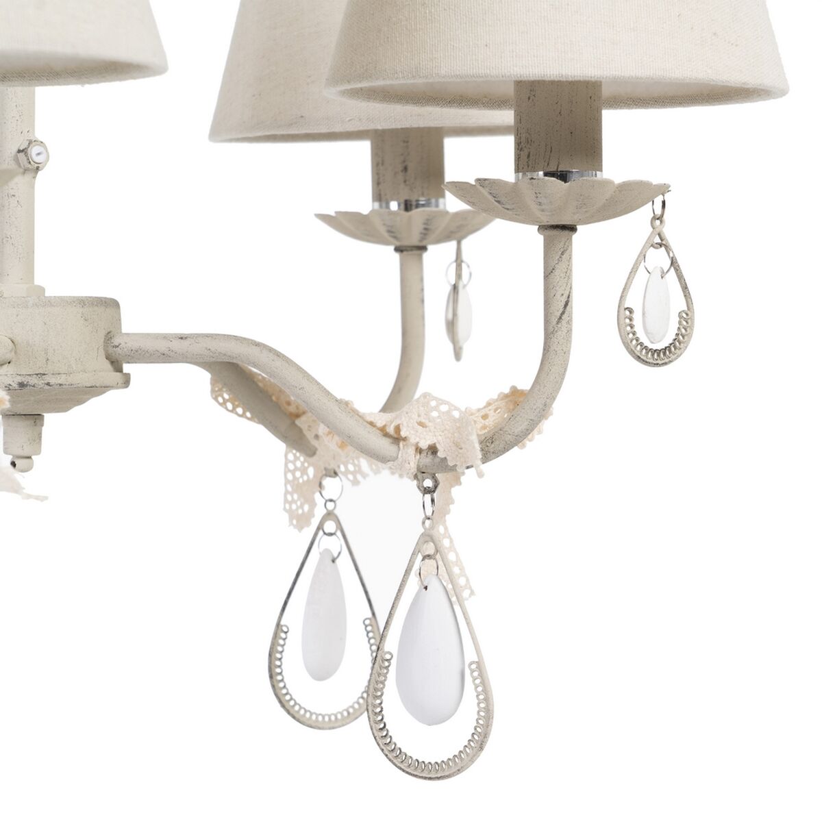 Taklampa 51 x 50 x 96 cm Metall Beige-brun (taupe) Ø 15 cm Klassiskt - 5
