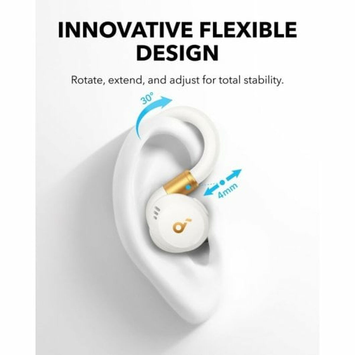 Ear Bluetooth hörlurar Soundcore Vit - 4