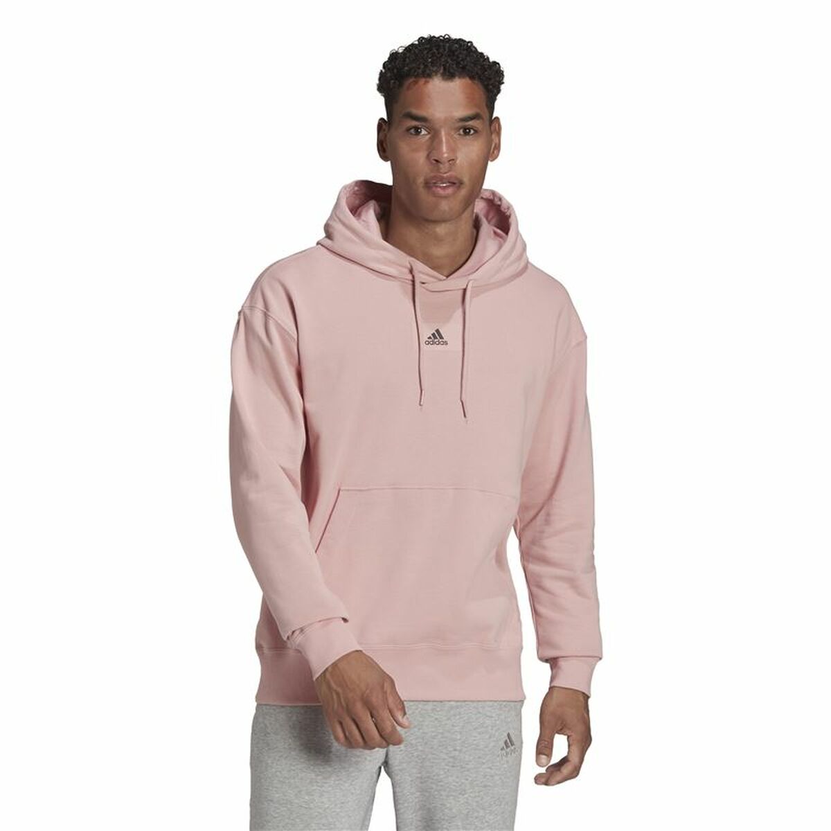 Tröja med huva Herr Adidas Essentials Rosa - 2