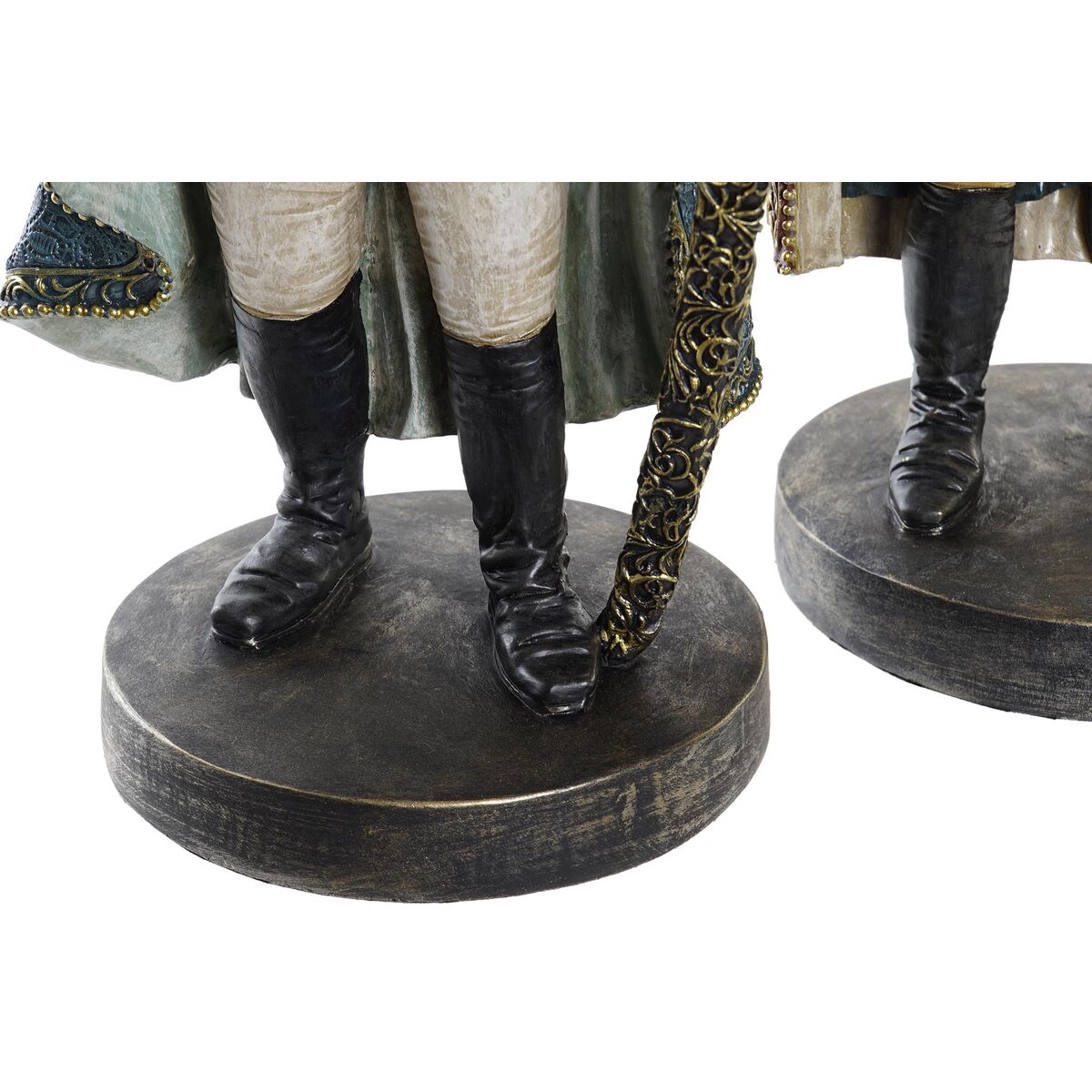 Prydnadsfigur DKD Home Decor 14 x 12,5 x 31,5 cm Brun Multicolour Kolonial Gorilla (2 antal) - 9