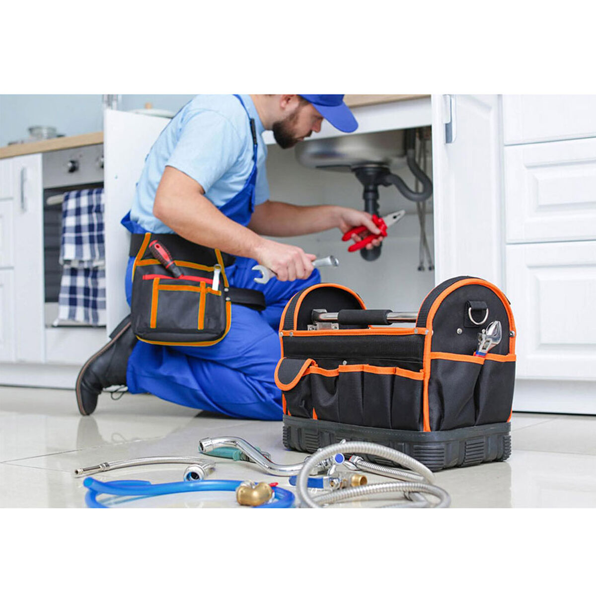 Set med packningar, brickor och klämmor Black & Decker 86 Delar - 5