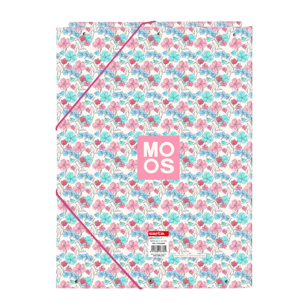 Ringpärm Moos Flores Multicolour A4 26 x 33.5 x 2.5 cm - 2