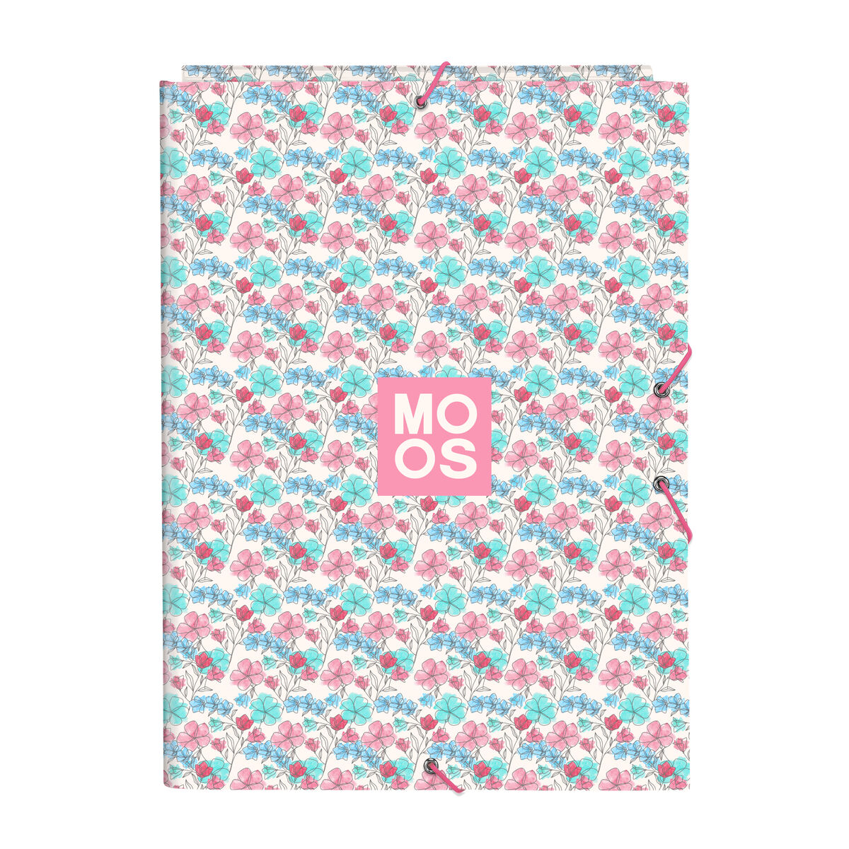 Ringpärm Moos Flores Multicolour A4 26 x 33.5 x 2.5 cm